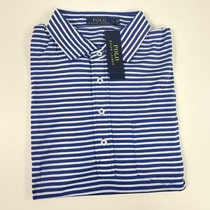 Polo Ralph Lauren 100% Cotton Soft Stripe Polo Shirt Short Sleeve w Chest Pocket